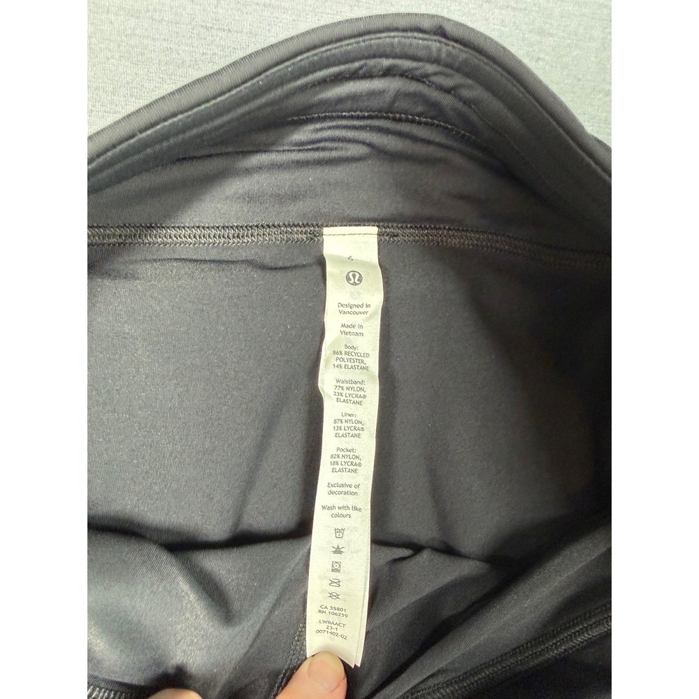 Lululemon Pace Rival Mid-Rise Skirt Black NWT Size 6 Pockets Excellent Tennis - Picture 9 of 13